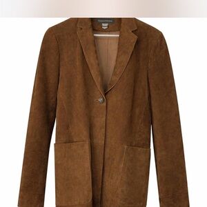 Leather Suede Banana Republic blazer jacket